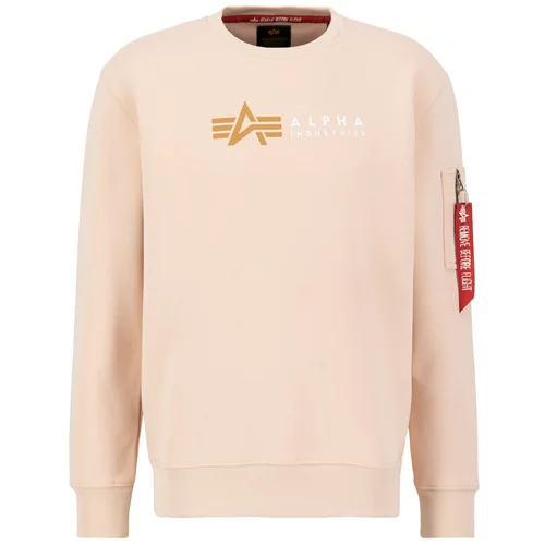 Alpha Industries Sweater majica zlatna / breskva / crvena