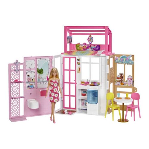 Barbie kućica sa galerijom i barbikom ( 007677 ) Slike