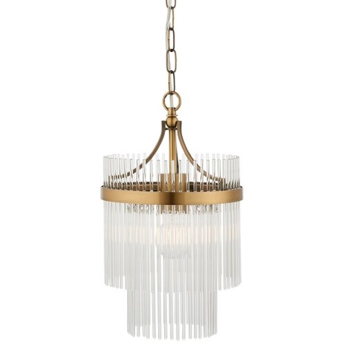  Endon 112572 - Luster na lancu MARIETTA 1xE27/10W/230V mesing/proziran Slike