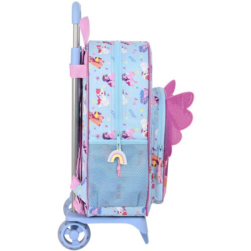  &amp;Scaron;kolski Ruksak s Kotačima My Little Pony Wild &amp;amp; free Plava Roza 33 x 42 x 14 cm Slike