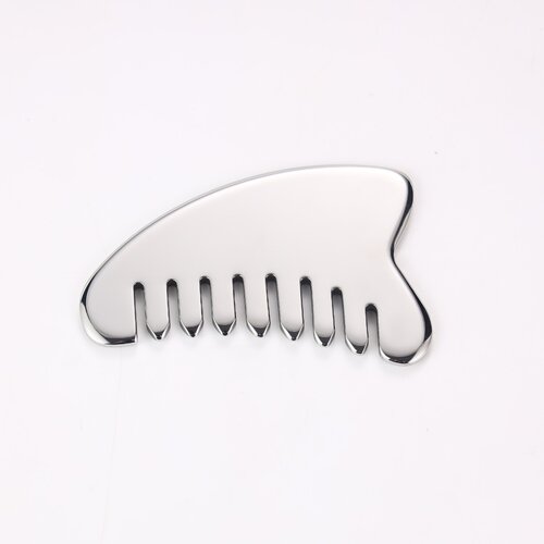 INF 2-delni set nerjavnega jekla Gua Sha z rogasto glavo in 9 zobci, (5000312887) Slike