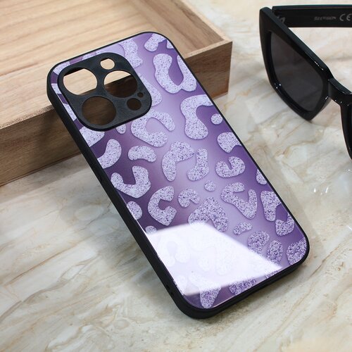  Torbica shiny glass za iphone 14 pro 6.1 ljubicasta Slike