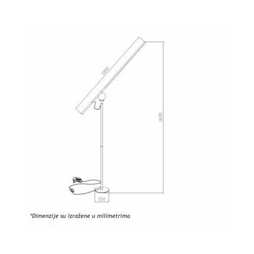 aria 43 podna lampa 11W 3000K dim Slike