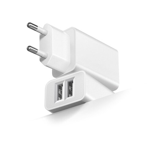 INF 5V2A EU dvojni USB adapter, 2-kom - kompakten PC V0 ohi&amp;scaron;je White, (5000292191) Slike