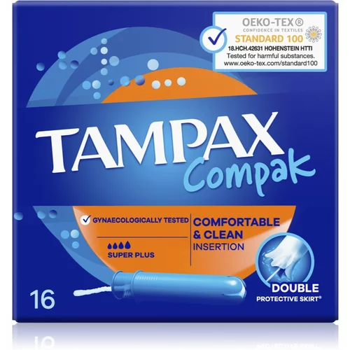 Tampax Compak Super Plus tamponi z aplikatorjem 16 kos
