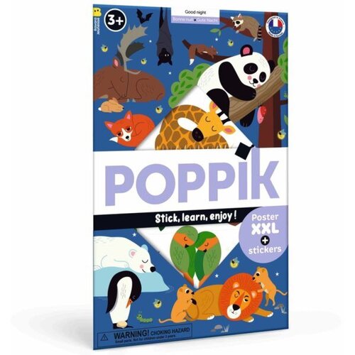 Poppik Edukativni poster s nalepnicama XXL Otkrića : Laku noć 3+ Cene