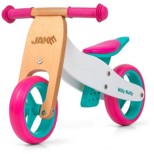 Milly Mally Dječji bicikl bez pedala 2u1 Jake Classic rozi Slike
