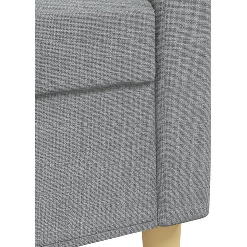  2-dijelni set sofa s jastucima svjetlosivi od tkanine Slike