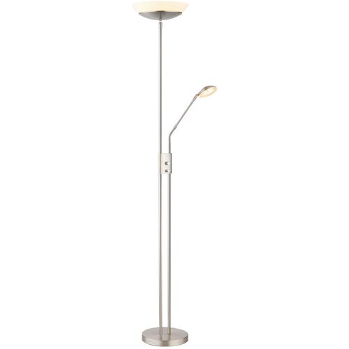 Globo LED stajaća svjetiljka Ganina (18,5 W, Visina: 1.800 mm, Srebrna, Topla bijela) Slike