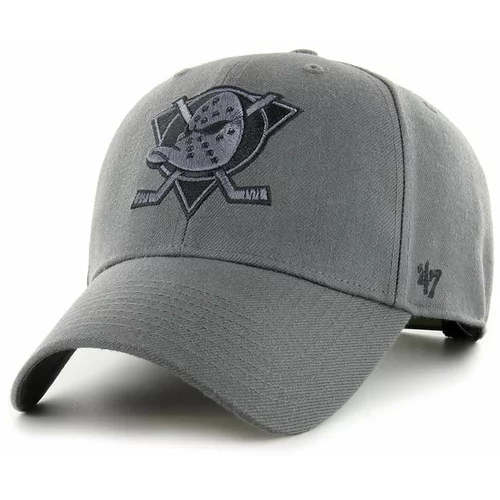 47 Brand Kapa sa šiltom s dodatkom vune NHL Anaheim Ducks boja: siva, s aplikacijom