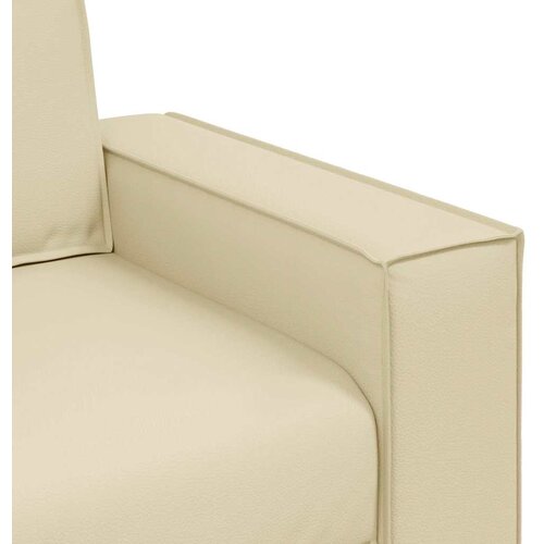 SOFA stolica Krema 100 cm Lažna koža Slike