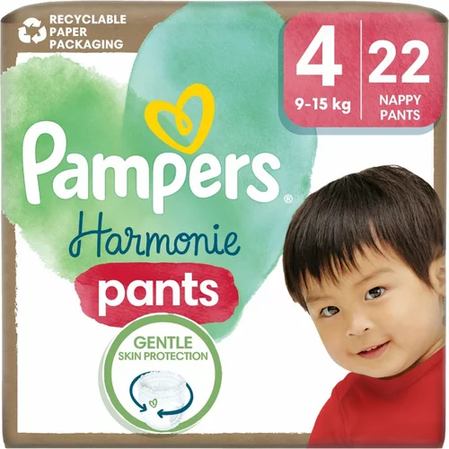 Pampers Harmonie Pants Size 4 hlačne plenice 9-15 kg 22 kos