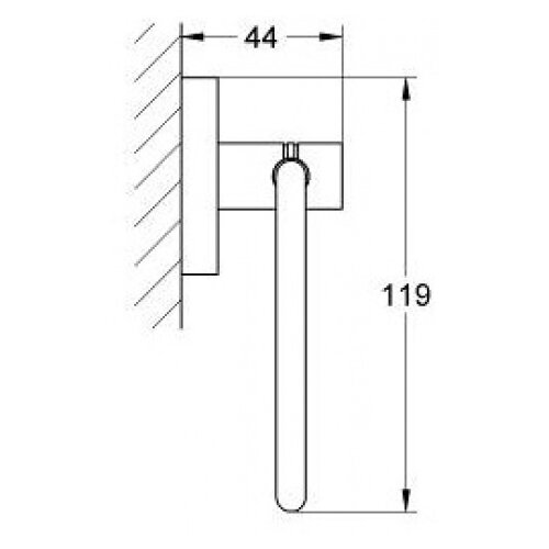 Grohe Essentials Držač toalet papira bez poklopca 40689001 Slike