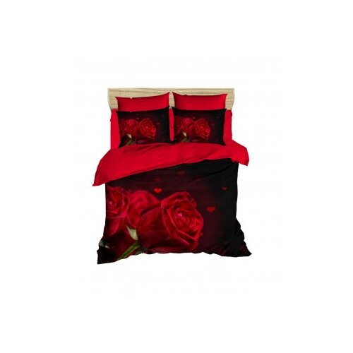 Lessentiel Maison set posteljine 215, 160x220cm, crna i crvena Cene
