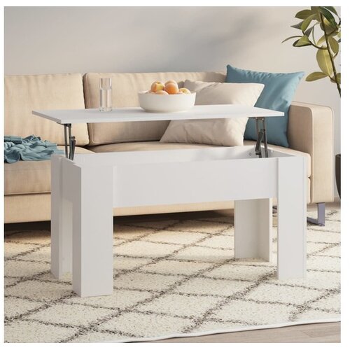  Stolić za kavu bijeli 101x49x52 cm od konstruiranog drva Cene
