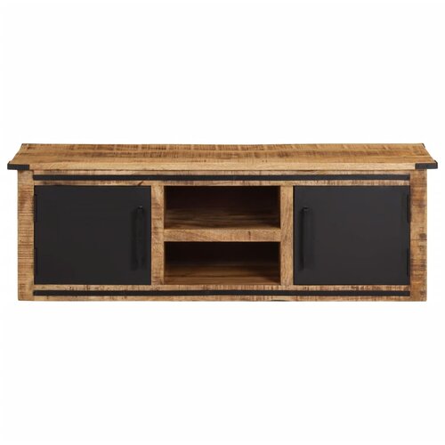 Maison Chic TV omarica - TV stojalo - Televizijska omarica z vrati 105x35x36 cm trden mangov les, (21700776) Slike