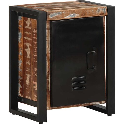 VidaXL Noćni ormarić Vi&amp;scaron;ebojni 40x30x51 cm puno drvo, reciklirano Slike