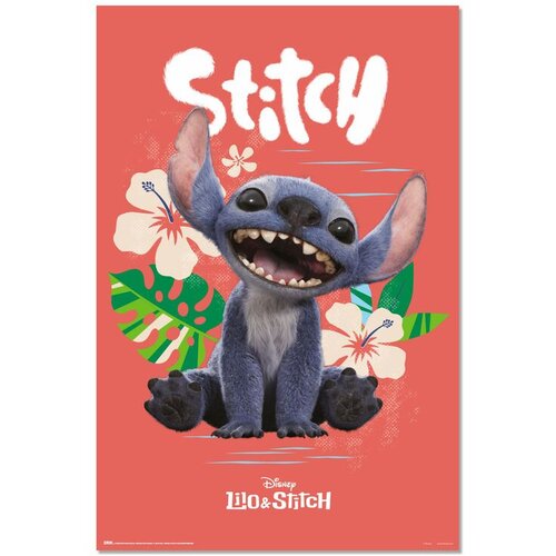 Disney Stitch Poster Disney Lilo & Stitch s cvijećem 91,5 × 61 cm Cene