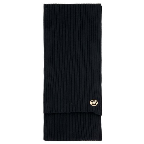 Michael Kors Scarf - PATCH Rib Scarf - Black Cijene