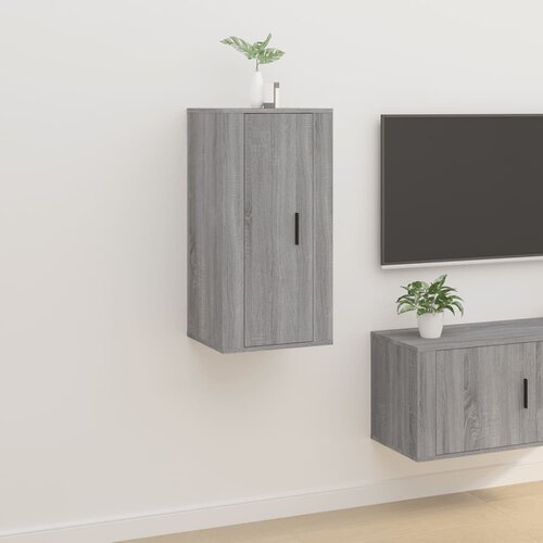 vidaXL Stenska TV omarica siva sonoma 40x34,5x80 cm Cene