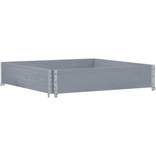  Vrtna sadilica siva 100x100 cm od masivne borovine Slike