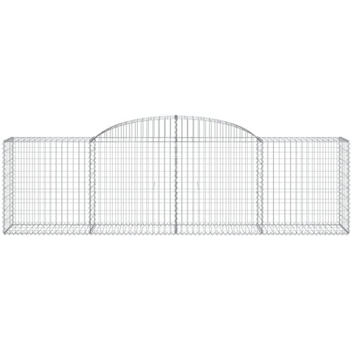  Lučne gabionske ko&amp;scaron;are 10 kom 300x50x80/100cm pocinčano željezo Slike