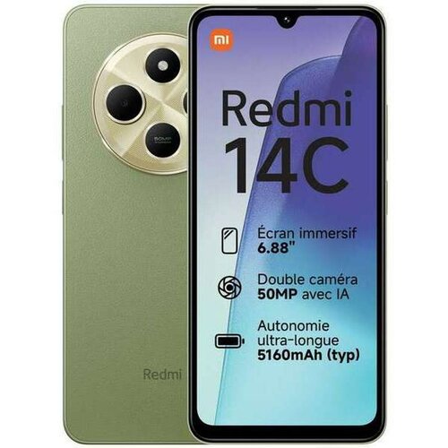 Xiaomi Redmi 14C Mobilni telefon 4GB/128GB Zelena Slike