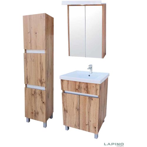 Denko KOMPLET Victoria - Lavabo sa ormarićem + Ogledalo sa ormarićem 55cm + Vertikala 35x150 Cene
