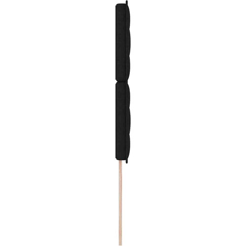 LED glava kreveta s LED trakama s uzglavljem Crna 80 cm tkanina Slike