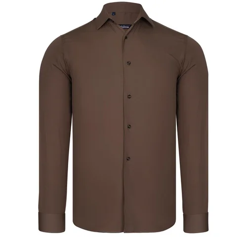 Dewberry G726 MEN'S SHIRT-COFFEE