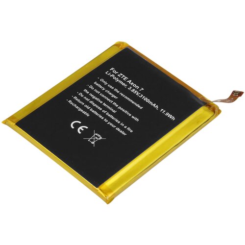 AVIZAR Nadomestna baterija za ZTE Axon 7 Li-Polymer 3.85V 3100mAh 11.9Wh, Črna, (5000070379) Cene