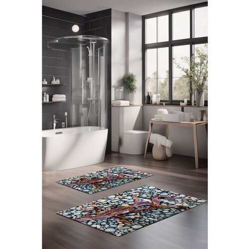  CT-5344 multicolor bathmat set (2 pieces) Cene