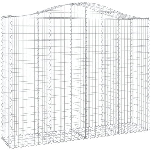  Lučne gabionske ko&amp;scaron;are 13kom 200x50x160/180cm pocinčano željezo Slike