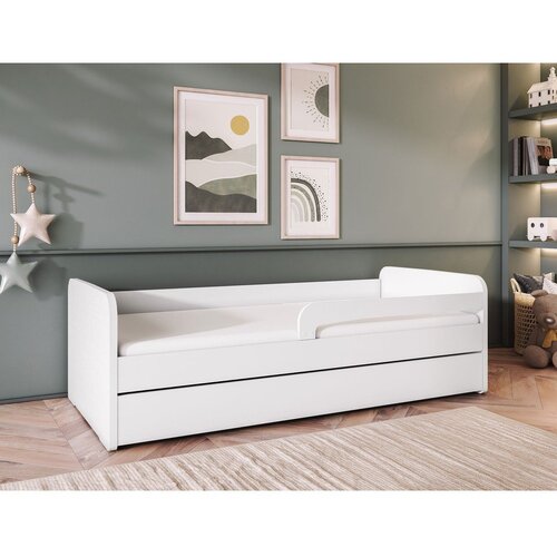 ELTAP Bela otro&amp;scaron;ka postelja z vzmetnico/z letvenim dnom 80x200 cm Duuli &amp;ndash; Slike