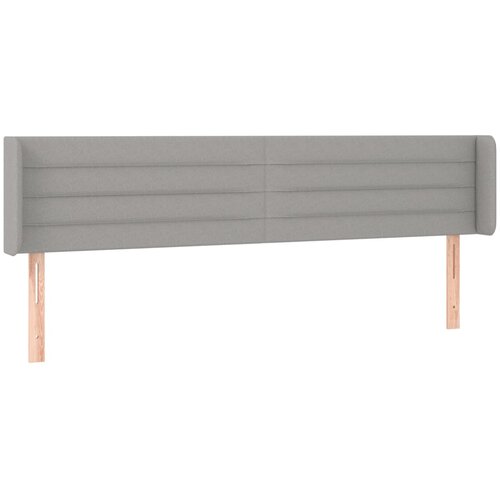  LED uzglavlje svjetlosivo 183x16x78/88 cm od tkanine Slike