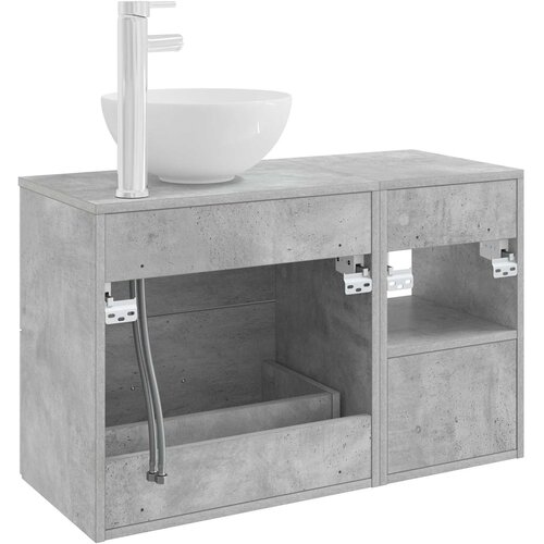  Set namje&amp;scaron;taja za kupaonicu 2 pcs Betonska siva Slike