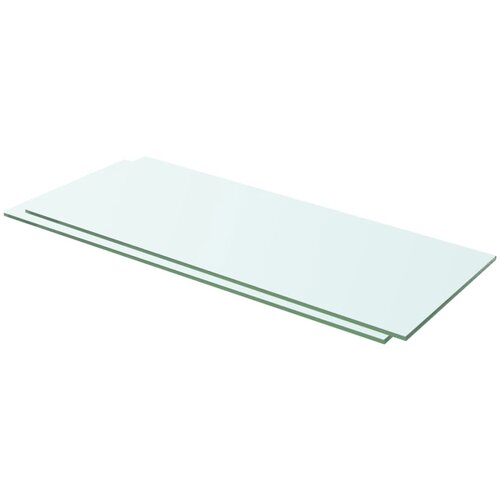 VidaXL Police 2 kosa steklo prosojno 60x20 cm Slike