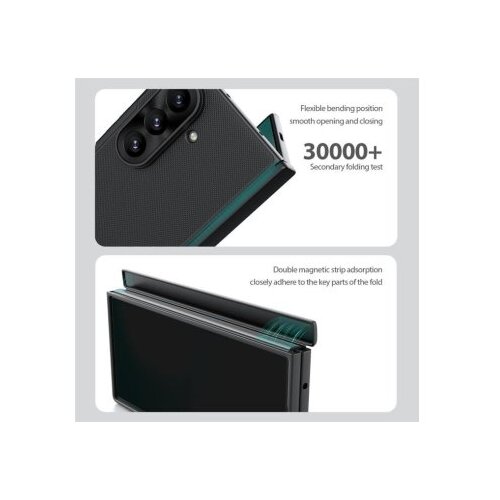  Futrola nillkin frosted shield fold magnetic za samsung f976b galaxy z fold 8 ultra 5g providno crna ( F125435 ) Cene
