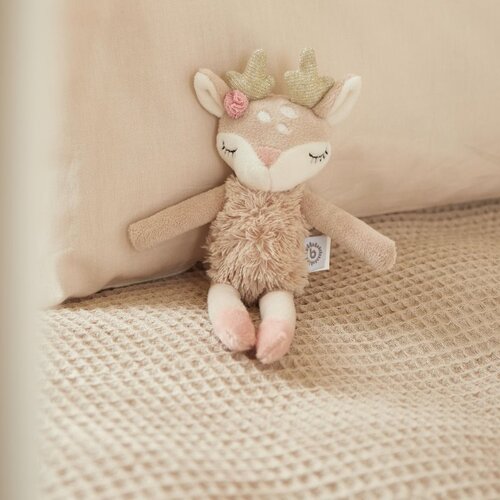 Bieco Toy with Rattle Fawn Ella pli&amp;scaron;asta igrača z ropotuljico 0 m+ 1 kos Slike