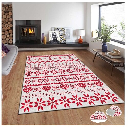 Conceptum Hypnose Tepih sa novogodi&scaron;njim motivima Asr-Crpt-99, Pravougaoni, 160 x 230 cm, &Scaron;areni Cijene