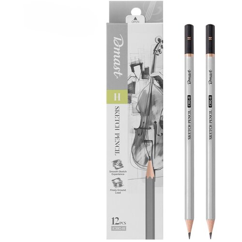 Dmast Set grafitnih olovaka za skiciranje H EC392-H, 12 komada Cene