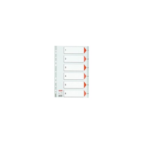 Esselte Pregrada kartonska 1-6 A4 PP siva Cijene