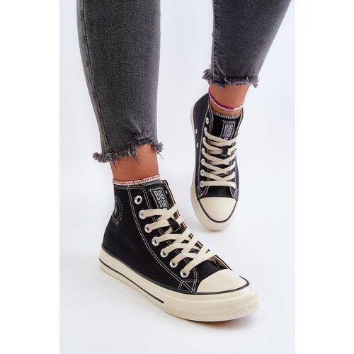 Big Star Women&amp;#039;s High Sneakers Big Star Black Slike