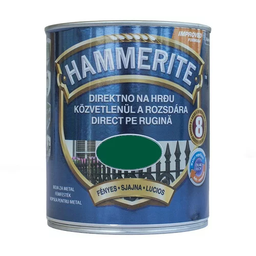 HAMMERITE Lak za kovino Hammerite Sijaj (750 ml, temno zelen)