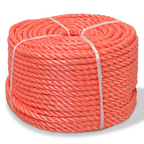 vidaXL Zvita vrv polipropilen 12 mm 500 m oranžna Cene