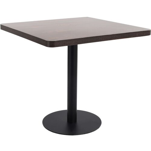 Bistro stol tamnosmeđi 80 x 80 cm MDF Slike