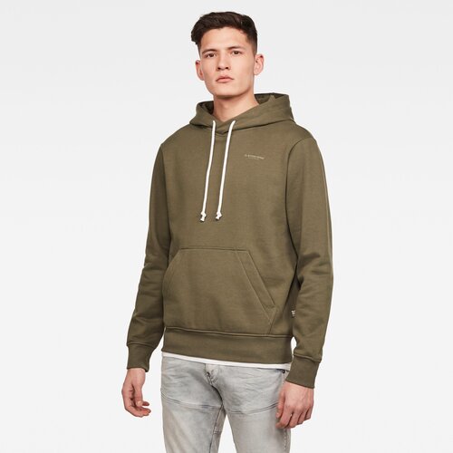 G-star Sweatshirt - Originals backpanel gr hdd r sw l\s olive-brown Slike