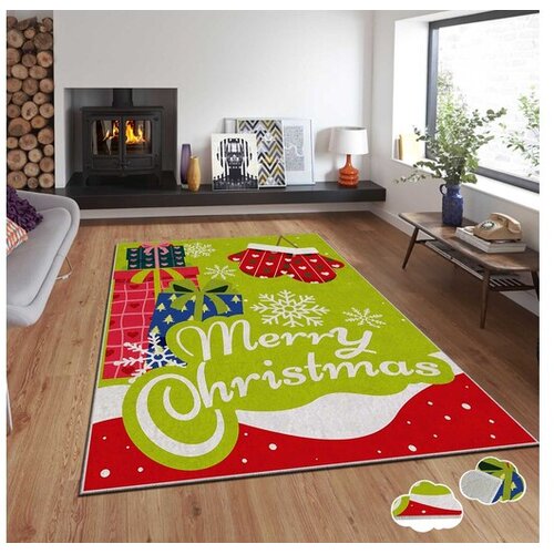 Conceptum Hypnose tepih s novogodišnjim motivima Asr-Crpt-6, Pravougaoni, 160 x 230 cm, Šareni Cene