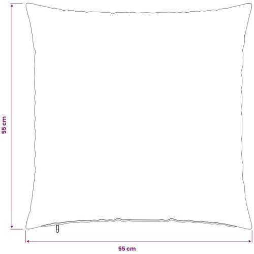  Presvlaka za jastuk 2 pcs HEERLEN Bijela 55 x 55 cm PV flis Slike