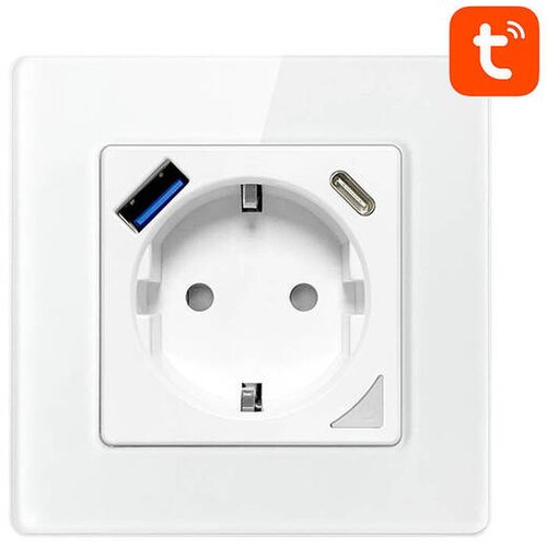 Avatto N-WOT10-USB-W USB in USB-C TUYA pametna WiFi vtičnica (bela) Cene